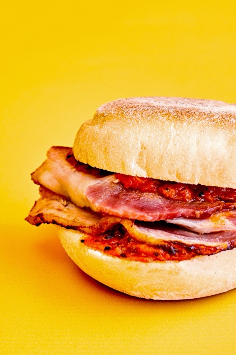 Bacon Muffin from the LEON menu