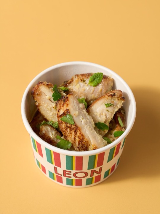 Garlic Marinated Chicken Mezze from the LEON menu