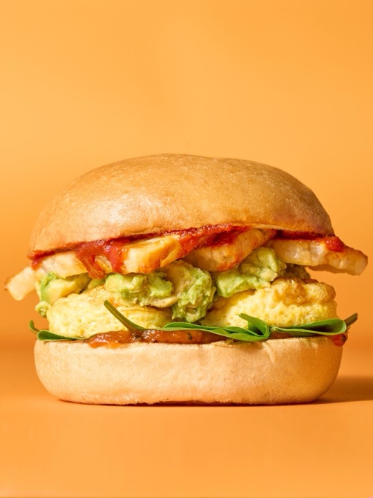 Halloumi, Egg & Avo Sando from the LEON menu
