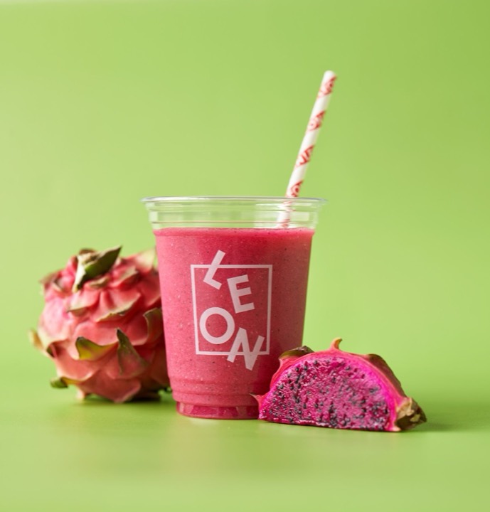 Mango, Lime & Dragon Fruit Smoothie from the LEON menu