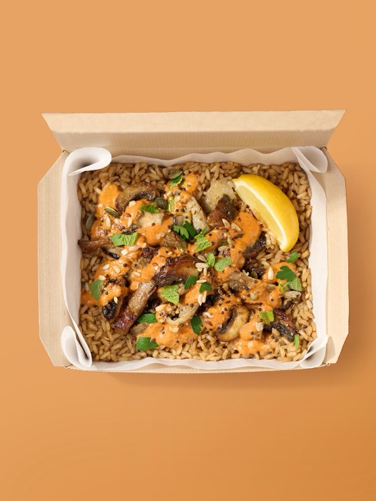 Mushroom Magic Romesco from the LEON menu
