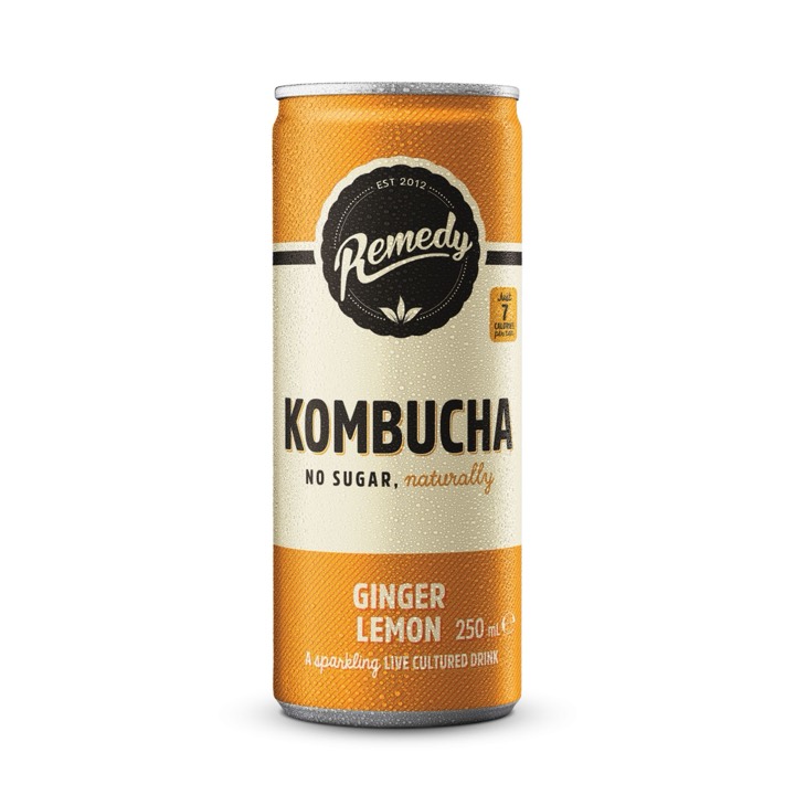 Remedy Ginger Lemon Kombucha from the LEON menu