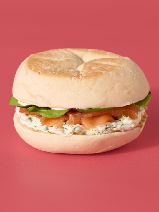 Smoked Salmon & Cream Cheese Muffin from the LEON menu