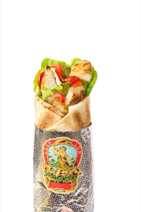 Spicy Chicken Zhoug Wrap from the LEON menu