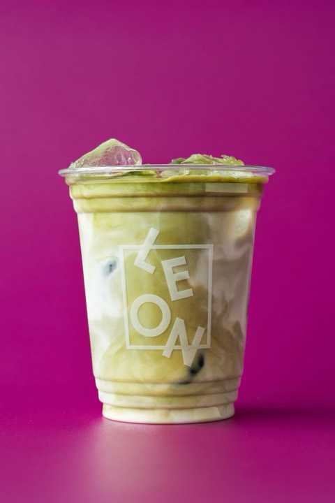 Vanilla Iced Matcha Latte from the LEON menu